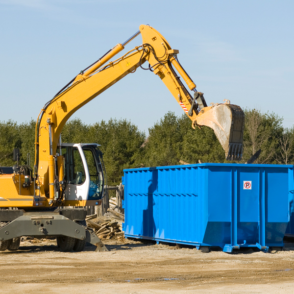 can i choose the location where the residential dumpster will be placed in Rennert NC